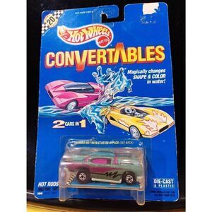 NIB Hot Wheels 1991 convertibles change in water